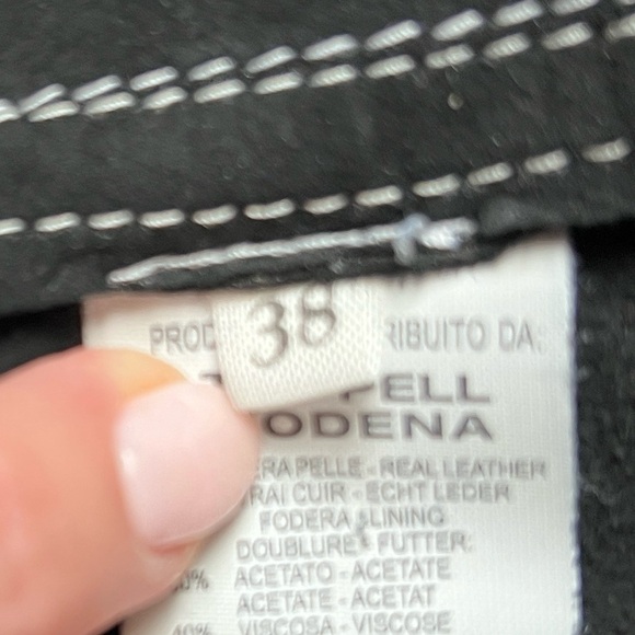 Valentina Leather Blazer Jacket made in Italy. Women’s Size 38/small brown/black - Picture 10 of 11